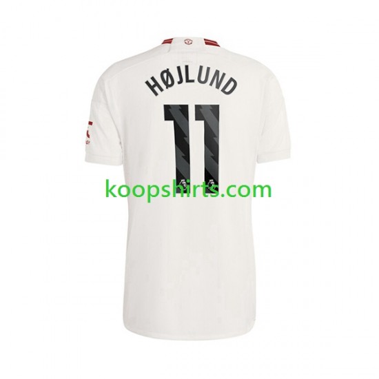 Manchester United Derde Tenue Heren Voetbalshirts Rasmus Hojlund 11 2023-2024 Korte Mouwen Manchester United Derde Tenue Heren Voetbalshirts Rasmus Hojlund 11 2023-2024 Korte Mouwen