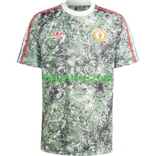 Manchester United Thuis Tenue Heren Voetbalshirts Stone Roses 2023-2024 Korte Mouwen Manchester United Thuis Tenue Heren Voetbalshirts Stone Roses 2023-2024 Korte Mouwen