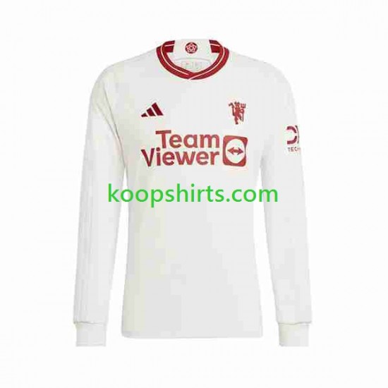 Manchester United Derde Tenue Heren Voetbalshirts 2023-2024 Lange Mouwen Manchester United Derde Tenue Heren Voetbalshirts 2023-2024 Lange Mouwen