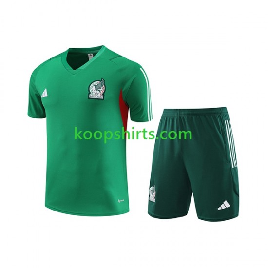 Mexico Groente Voetbal training shirt en shorts 2023-2024 Mexico Groente Voetbal training shirt en shorts 2023-2024