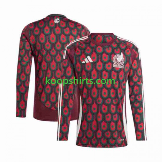 Mexico Thuis Tenue Heren Voetbalshirts Copa America 2024 Lange Mouwen Mexico Thuis Tenue Heren Voetbalshirts Copa America 2024 Lange Mouwen