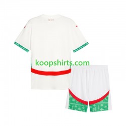 Marokko Uit Tenue Kinder Voetbalshirts 2024 Korte Mouwen