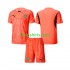 Marokko Doelman Thuis Tenue Kinder Voetbalshirts 2024 Korte Mouwen