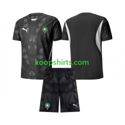 Marokko Doelman Derde Tenue Kinder Voetbalshirts 2024 Korte Mouwen