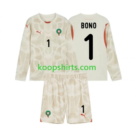 Marokko Doelman Uit Tenue Kinder Voetbalshirts Yassine Bounou 1 2024 Lange Mouwen Marokko Doelman Uit Tenue Kinder Voetbalshirts Yassine Bounou 1 2024 Lange Mouwen