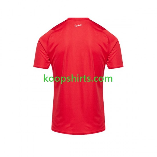 Marokko Thuis Tenue Heren Voetbalshirts 2023 Korte Mouwen