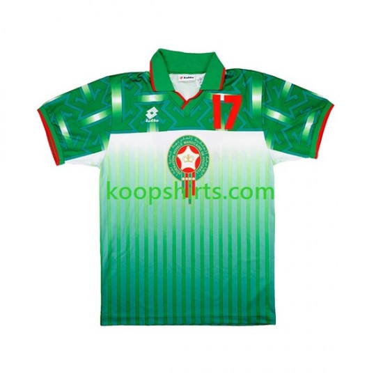 Marokko Retro Uit Tenue Heren Voetbalshirts 1994 Korte Mouwen Marokko Retro Uit Tenue Heren Voetbalshirts 1994 Korte Mouwen