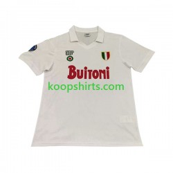 Napoli Retro Uit Tenue Heren Voetbalshirts 1987 1988 Korte Mouwen