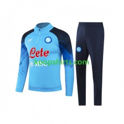 Napoli Blauw Sweatshirts Pak Heren Voetbalshirts 2023-2024
