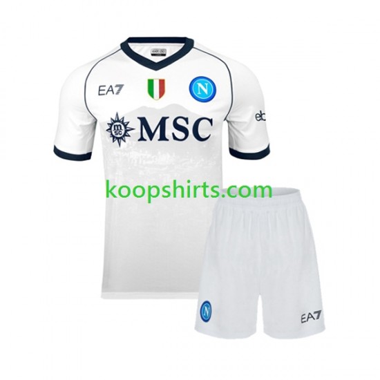 Napoli Uit Tenue Kinder Voetbalshirts 2023-2024 Korte Mouwen Napoli Uit Tenue Kinder Voetbalshirts 2023-2024 Korte Mouwen