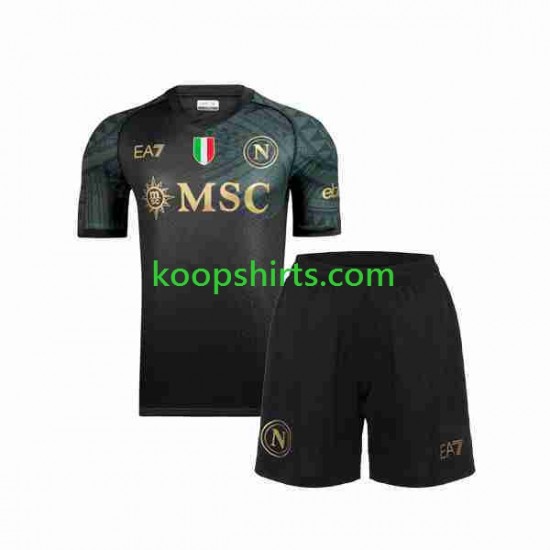 Napoli Derde Tenue Kinder Voetbalshirts 2023-2024 Korte Mouwen Napoli Derde Tenue Kinder Voetbalshirts 2023-2024 Korte Mouwen
