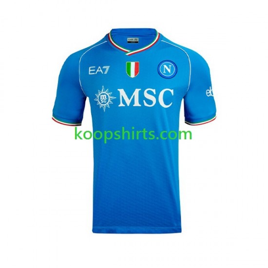 Napoli Thuis Tenue Heren Voetbalshirts 2023-2024 Korte Mouwen Napoli Thuis Tenue Heren Voetbalshirts 2023-2024 Korte Mouwen