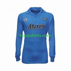 Napoli Retro Thuis Tenue Heren Voetbalshirts 1989 1990 Lange Mouwen