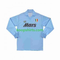 Napoli Retro Thuis Tenue Heren Voetbalshirts 1990 1991 Lange Mouwen