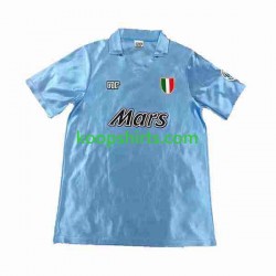 Napoli Retro Thuis Tenue Heren Voetbalshirts 1990 1991 Korte Mouwen