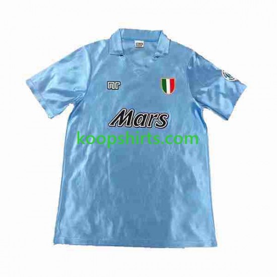 Napoli Retro Thuis Tenue Heren Voetbalshirts 1990 1991 Korte Mouwen Napoli Retro Thuis Tenue Heren Voetbalshirts 1990 1991 Korte Mouwen