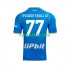 Napoli Thuis Tenue Heren Voetbalshirts Khvicha Kvaratskhelia 77 2023-2024 Korte Mouwen