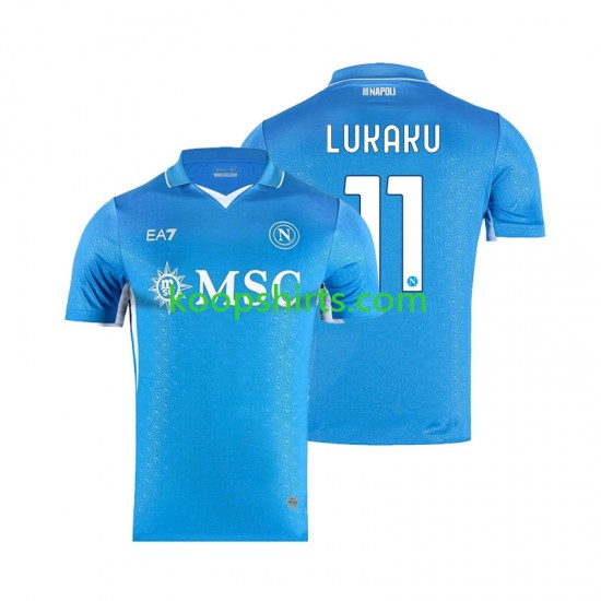 Napoli Thuis Tenue Heren Voetbalshirts Lukaku 11 2024-2025 Korte Mouwen Napoli Thuis Tenue Heren Voetbalshirts Lukaku 11 2024-2025 Korte Mouwen
