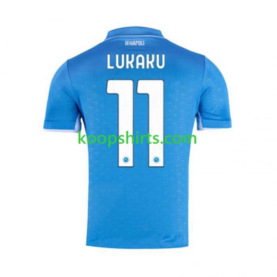 Napoli Thuis Tenue Heren Voetbalshirts Lukaku 11 2024-2025 Korte Mouwen