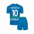 Napoli Thuis Tenue Kinder Voetbalshirts Maradona 10 2023-2024 Korte Mouwen
