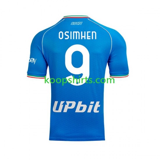 Napoli Thuis Tenue Heren Voetbalshirts OSIMHEN 9 2023-2024 Korte Mouwen Napoli Thuis Tenue Heren Voetbalshirts OSIMHEN 9 2023-2024 Korte Mouwen