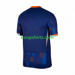 EK 2024 Nederland Uit Tenue Heren Voetbalshirts Korte Mouwen