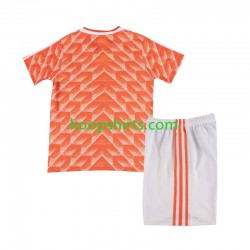 Nederland Retro Thuis Tenue Kinder Voetbalshirts 1988 Korte Mouwen