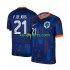 EK 2024 Nederland Uit Tenue Heren Voetbalshirts Frenkie de Jong 21 Korte Mouwen