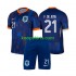 EK 2024 Nederland Uit Tenue Kinder Voetbalshirts Frenkie de Jong 21 Korte Mouwen