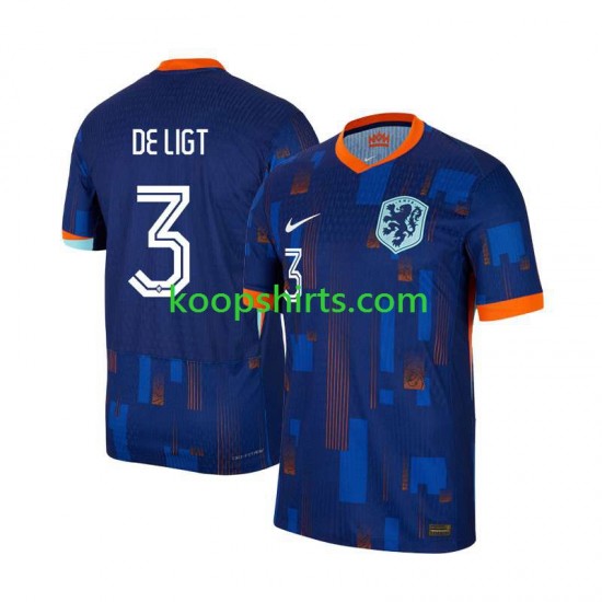 EK 2024 Nederland Uit Tenue Heren Voetbalshirts Matthijs de Ligt 3 Korte Mouwen EK 2024 Nederland Uit Tenue Heren Voetbalshirts Matthijs de Ligt 3 Korte Mouwen