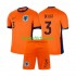EK 2024 Nederland Thuis Tenue Kinder Voetbalshirts Matthijs de Ligt 3 Korte Mouwen