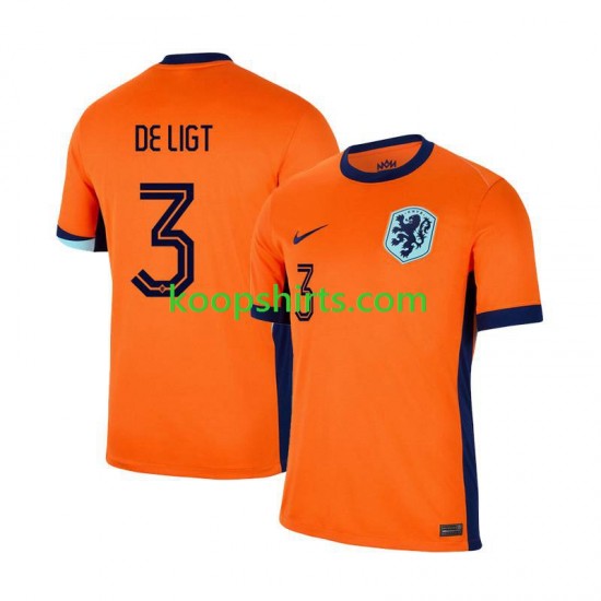 EK 2024 Nederland Thuis Tenue Heren Voetbalshirts Matthijs de Ligt 3 Korte Mouwen EK 2024 Nederland Thuis Tenue Heren Voetbalshirts Matthijs de Ligt 3 Korte Mouwen