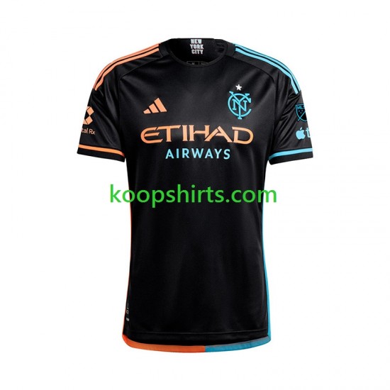 New York City Uit Tenue Heren Voetbalshirts FC 2024 Korte Mouwen New York City Uit Tenue Heren Voetbalshirts FC 2024 Korte Mouwen