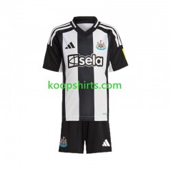 Newcastle United Thuis Zwart Tenue Kinder Voetbalshirts 2024-2025 Korte Mouwen