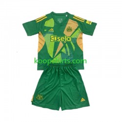 Newcastle United Doelman Thuis Groente Tenue Kinder Voetbalshirts 2024-2025 Korte Mouwen