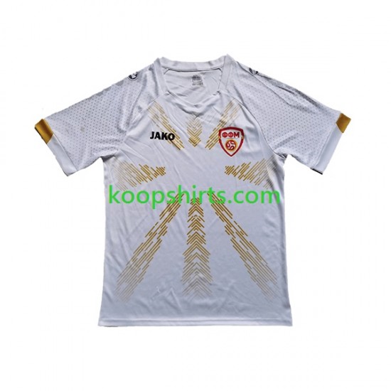 Noord-Macedonië Uit Tenue Heren Voetbalshirts 2023 Korte Mouwen Noord-Macedonië Uit Tenue Heren Voetbalshirts 2023 Korte Mouwen