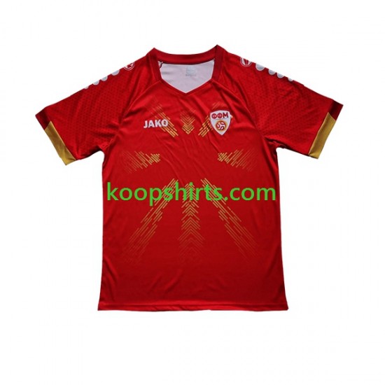 Noord-Macedonië Thuis Tenue Heren Voetbalshirts 2023 Korte Mouwen Noord-Macedonië Thuis Tenue Heren Voetbalshirts 2023 Korte Mouwen