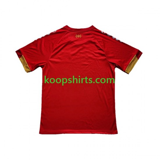 Noord-Macedonië Thuis Tenue Heren Voetbalshirts 2023 Korte Mouwen