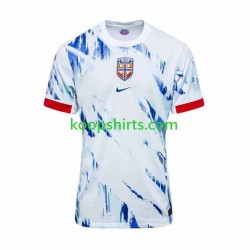 Noorwegen Uit Tenue Heren Voetbalshirts 2024 Korte Mouwen