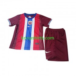 Noorwegen Thuis Tenue Kinder Voetbalshirts 2024 Korte Mouwen