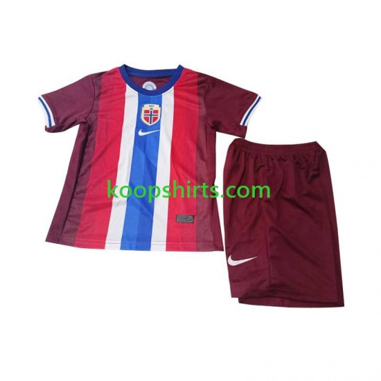 Noorwegen Thuis Tenue Kinder Voetbalshirts 2024 Korte Mouwen Noorwegen Thuis Tenue Kinder Voetbalshirts 2024 Korte Mouwen