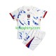 Noorwegen Uit Tenue Kinder Voetbalshirts Erling Haaland 9 2024 Korte Mouwen