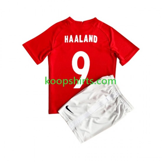 Noorwegen Thuis Tenue Kinder Voetbalshirts HAALAND 9 2022 Korte Mouwen Noorwegen Thuis Tenue Kinder Voetbalshirts HAALAND 9 2022 Korte Mouwen