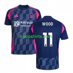 Nottingham Forest Uit Tenue Heren Voetbalshirts Chris Wood 11 2024-2025 Korte Mouwen