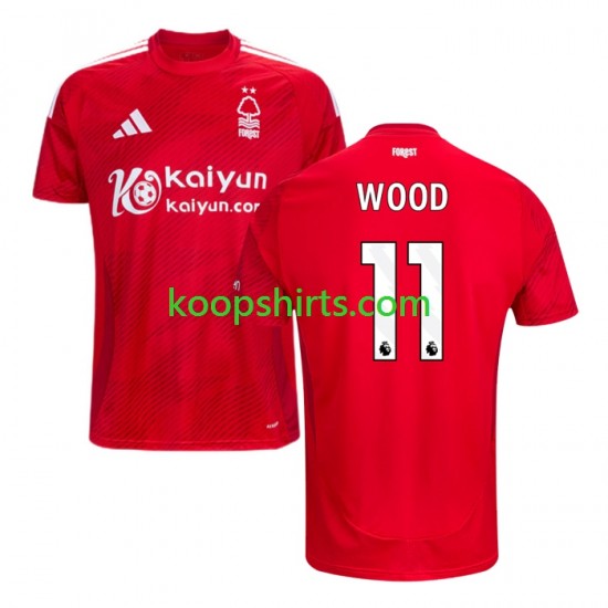 Nottingham Forest Thuis Tenue Heren Voetbalshirts Chris Wood 11 2024-2025 Korte Mouwen Nottingham Forest Thuis Tenue Heren Voetbalshirts Chris Wood 11 2024-2025 Korte Mouwen