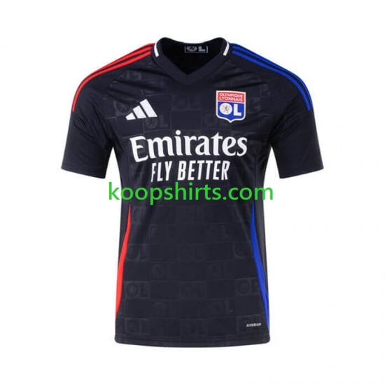 Olympique Lyonnais Uit Tenue Heren Voetbalshirts 2024-2025 Korte Mouwen Olympique Lyonnais Uit Tenue Heren Voetbalshirts 2024-2025 Korte Mouwen