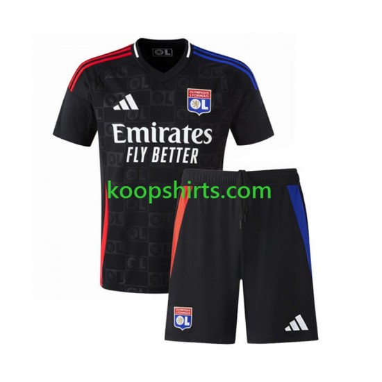 Olympique Lyonnais Uit Tenue Kinder Voetbalshirts 2024-2025 Korte Mouwen Olympique Lyonnais Uit Tenue Kinder Voetbalshirts 2024-2025 Korte Mouwen