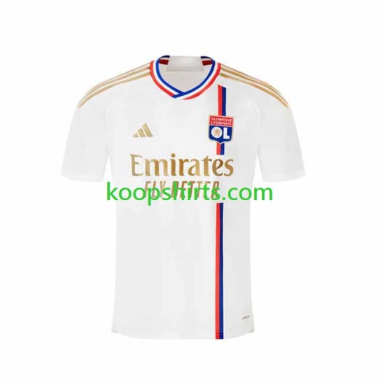 Olympique Lyonnais Thuis Tenue Heren Voetbalshirts 2023-2024 Korte Mouwen Olympique Lyonnais Thuis Tenue Heren Voetbalshirts 2023-2024 Korte Mouwen