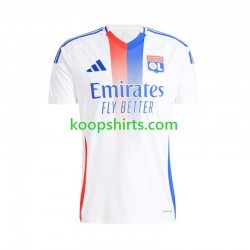 Olympique Lyonnais Thuis Wit Tenue Heren Voetbalshirts 2024-2025 Korte Mouwen