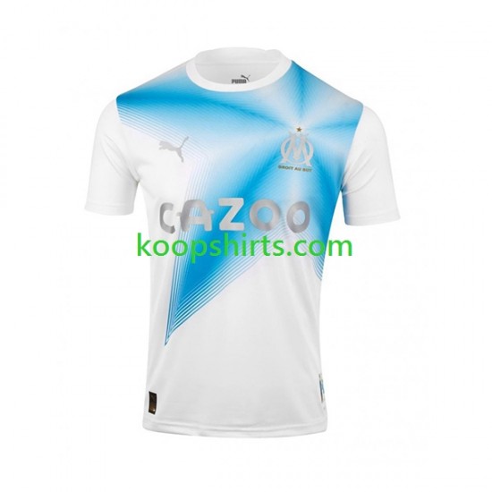 Olympique Marseille Thuis Tenue Heren Voetbalshirts Anniversary 2022 2023 Korte Mouwen Olympique Marseille Thuis Tenue Heren Voetbalshirts Anniversary 2022 2023 Korte Mouwen